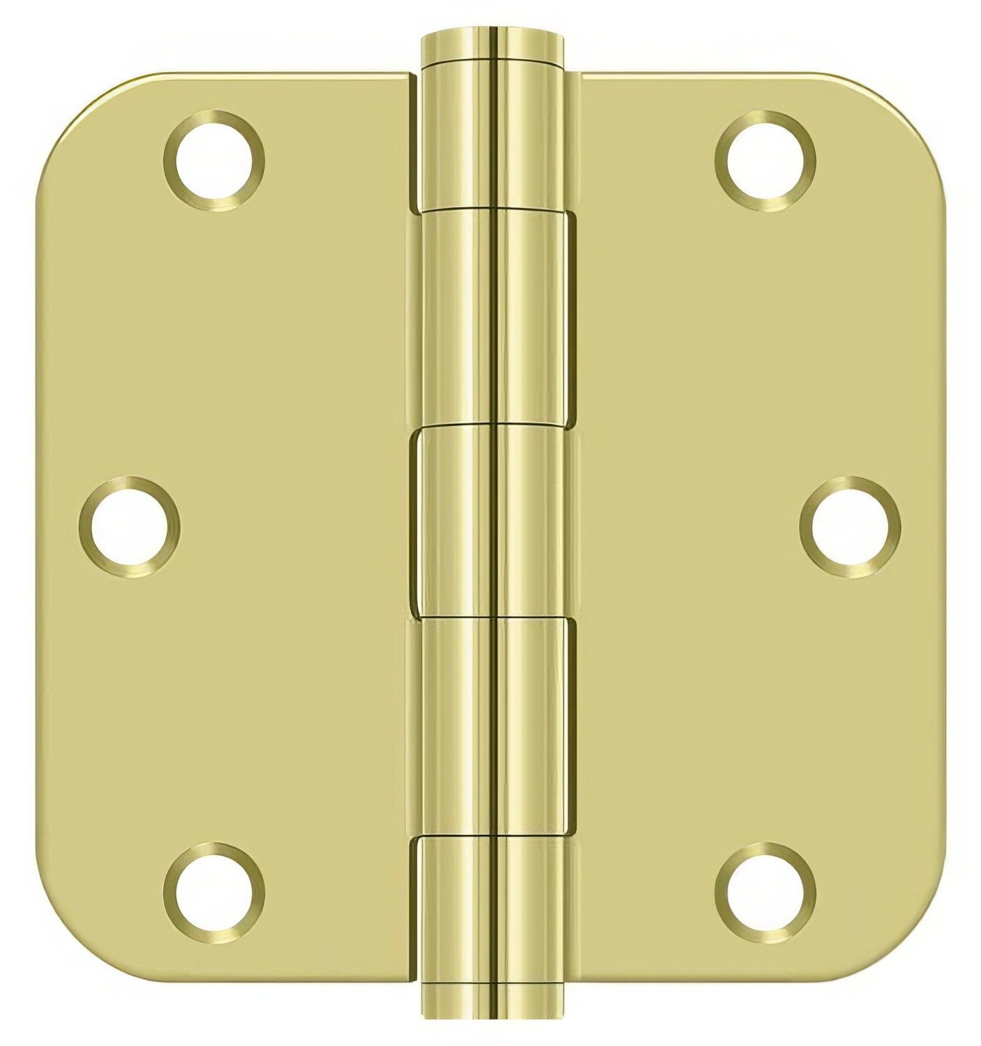 Deltana S35R5HD 3-1/2" x 3-1/2" Plain Bearing 5/8" Radius Corner Door Hinge - Pair