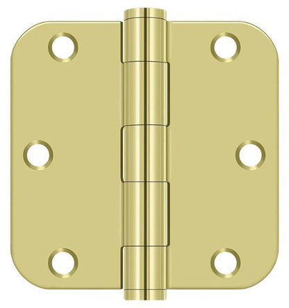 Deltana S35R5HD 3-1/2" x 3-1/2" Plain Bearing 5/8" Radius Corner Door Hinge - Pair