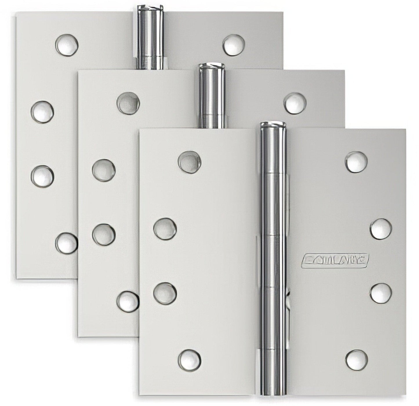 Ives S3P1020FRP 4" x 4" Square Corner Plain Bearing Mortise Hinges.