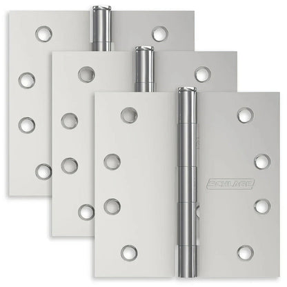 Ives S3P1020FRP 4" x 4" Square Corner Plain Bearing Mortise Hinges.