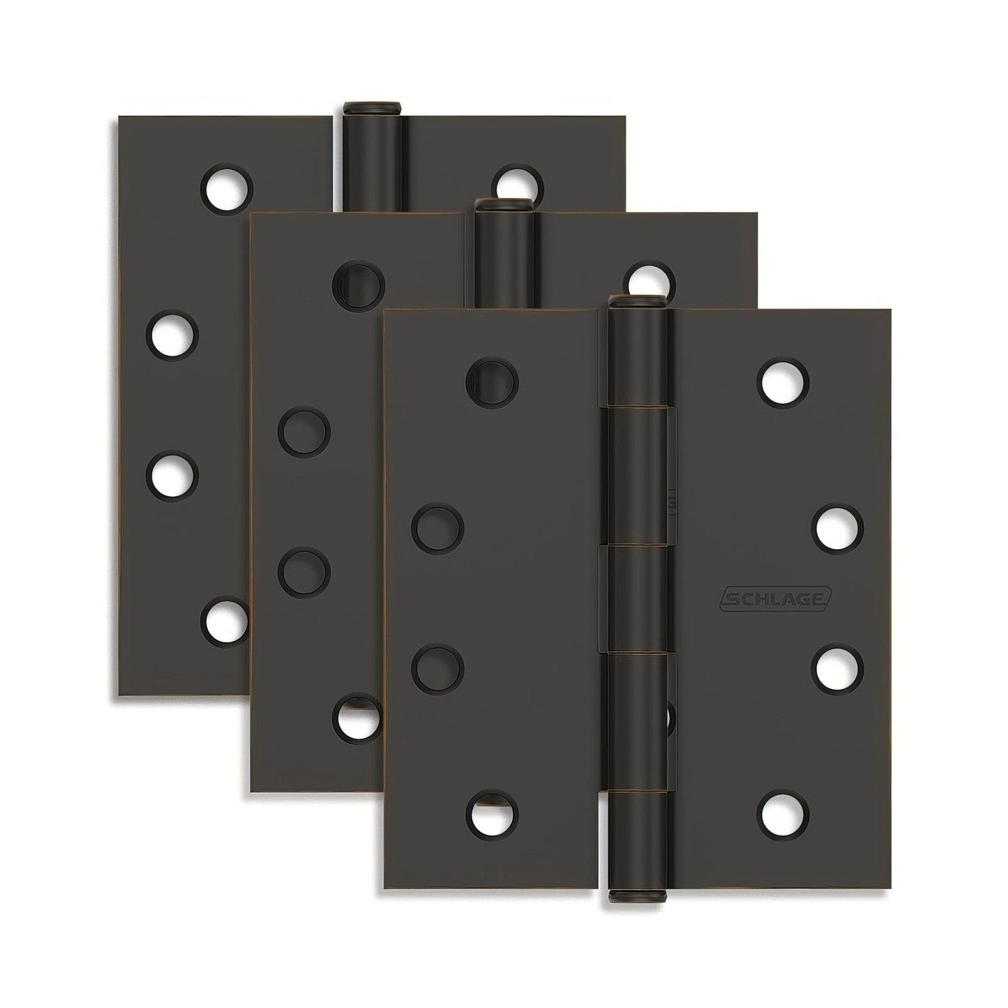 Ives S3P1020FRP 4" x 4" Square Corner Plain Bearing Mortise Hinges.