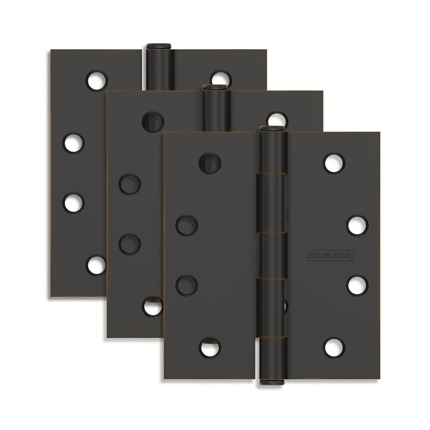 Ives S3P1020FRP 4" x 4" Square Corner Plain Bearing Mortise Hinges.