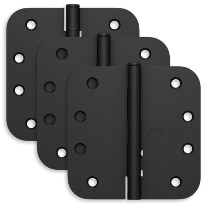 Schlage S3P1021FRP 4" x 4" 5/8 Radius Hinge 3 Pack.