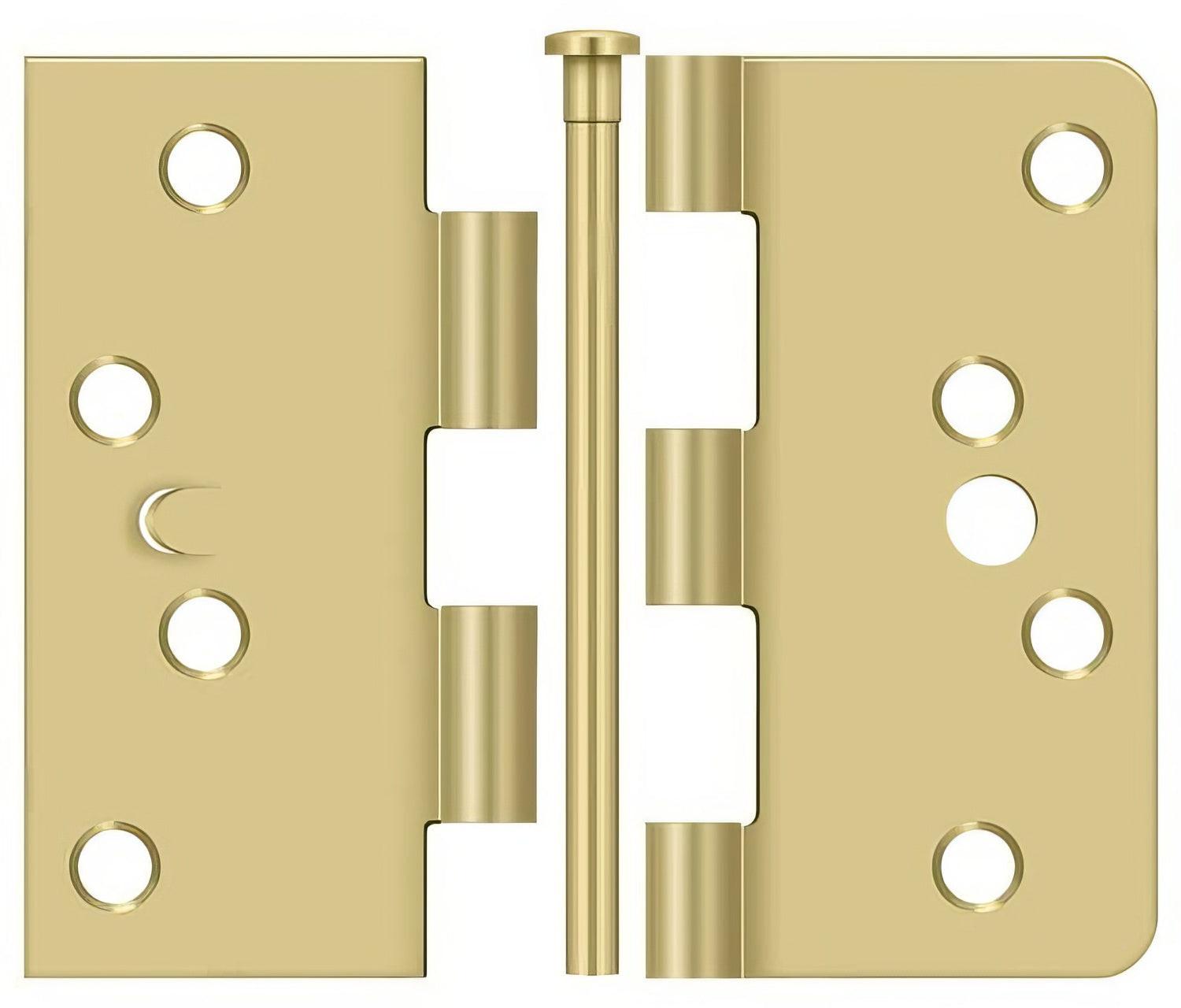 Deltana S44058TT4-UN 4" x 4" 5/8" Radius Corner Door Hinge