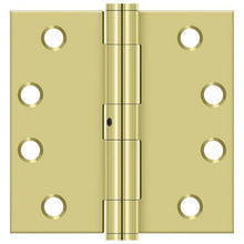 Deltana S44NRP 4" x 4" Square Corners Door Hinge - Pair