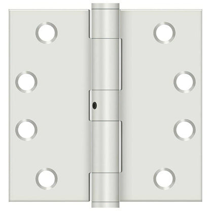 Deltana S44NRP 4" x 4" Square Corners Door Hinge - Pair