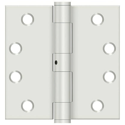 Deltana S44NRP 4" x 4" Square Corners Door Hinge - Pair