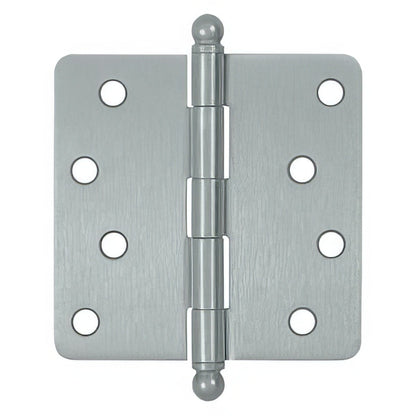 Deltana S44R4-BT 4" x 4" Plain Bearing 1/4" Radius Corner Door Hinge - Pair