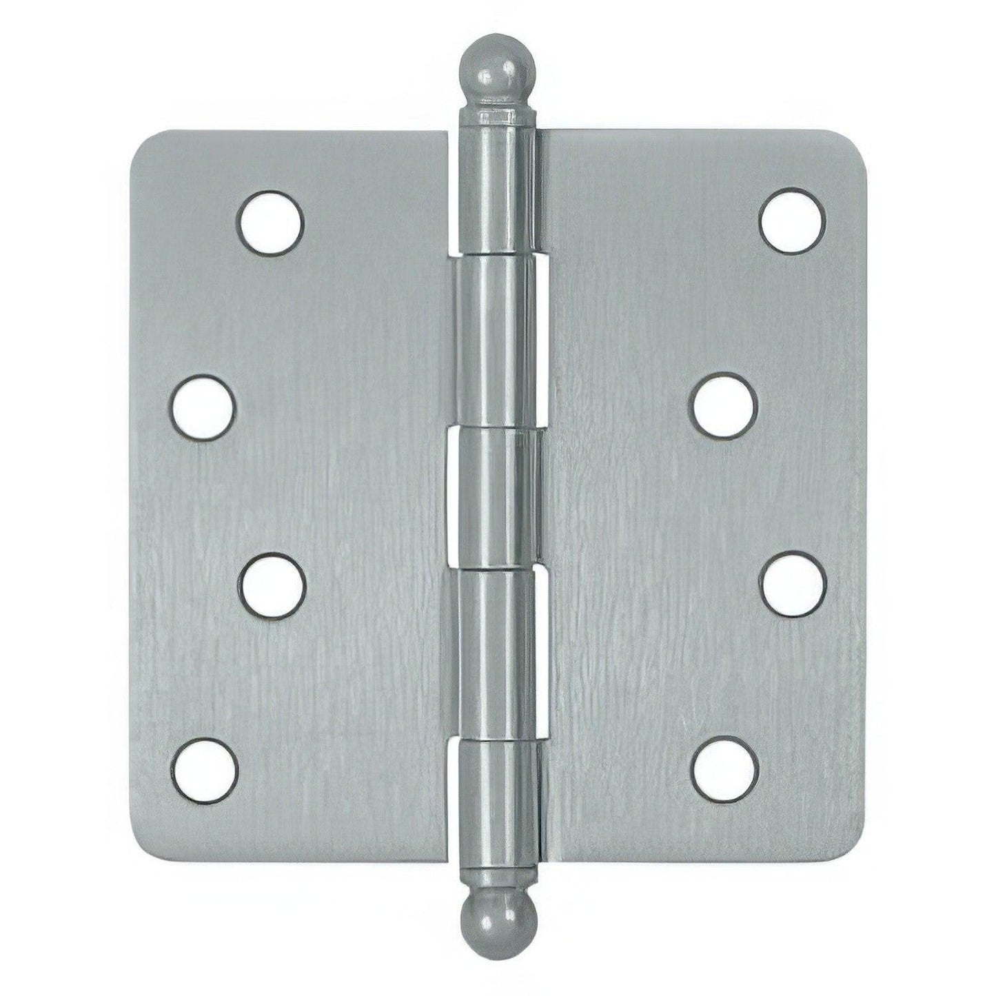 Deltana S44R4-BT 4" x 4" Plain Bearing 1/4" Radius Corner Door Hinge - Pair