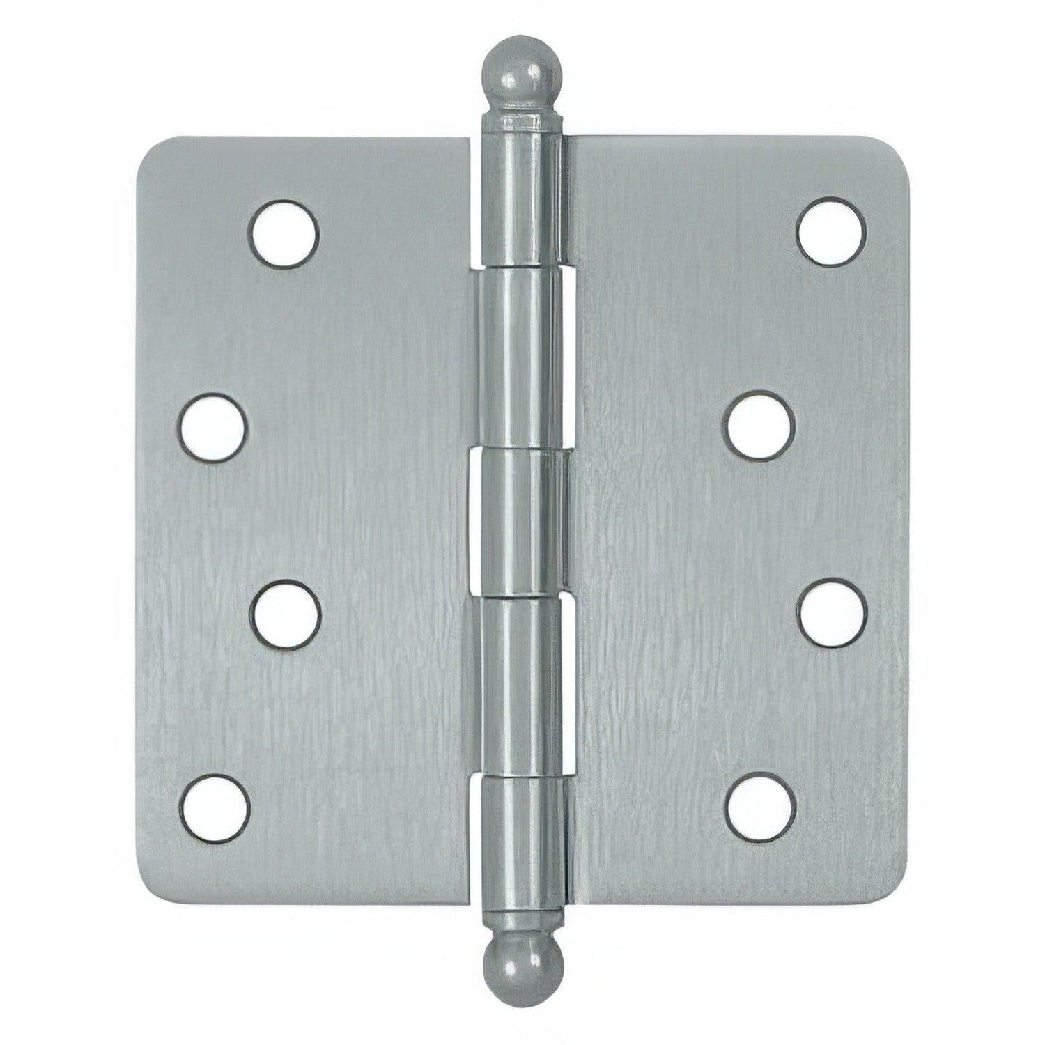 Deltana S44R4-BT 4" x 4" Plain Bearing 1/4" Radius Corner Door Hinge - Pair