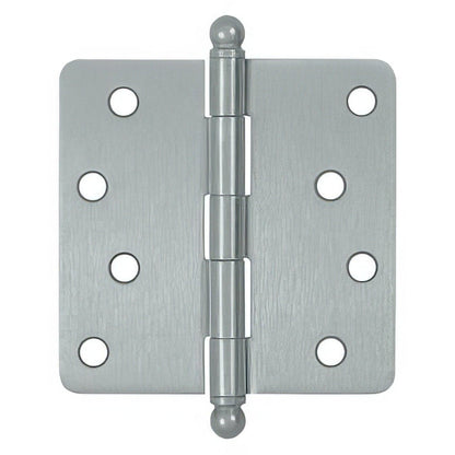 Deltana S44R4-BT 4" x 4" Plain Bearing 1/4" Radius Corner Door Hinge - Pair