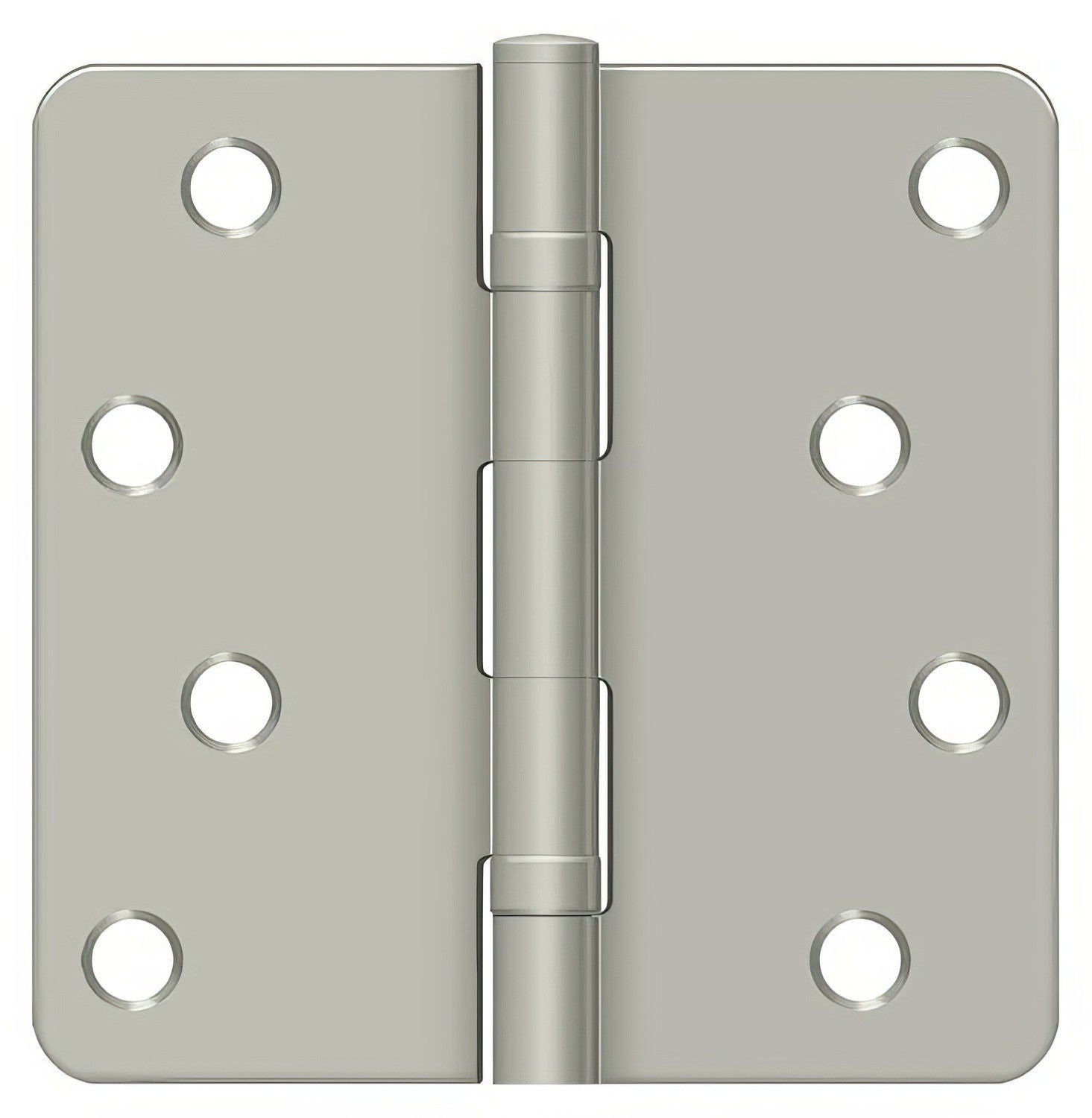 Deltana S44R4BB 4" x 4" Ball Bearing 1/4" Radius Corner Door Hinge - Pair