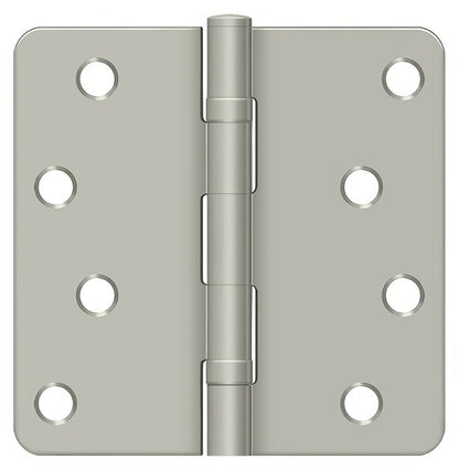 Deltana S44R4BB 4" x 4" Ball Bearing 1/4" Radius Corner Door Hinge - Pair