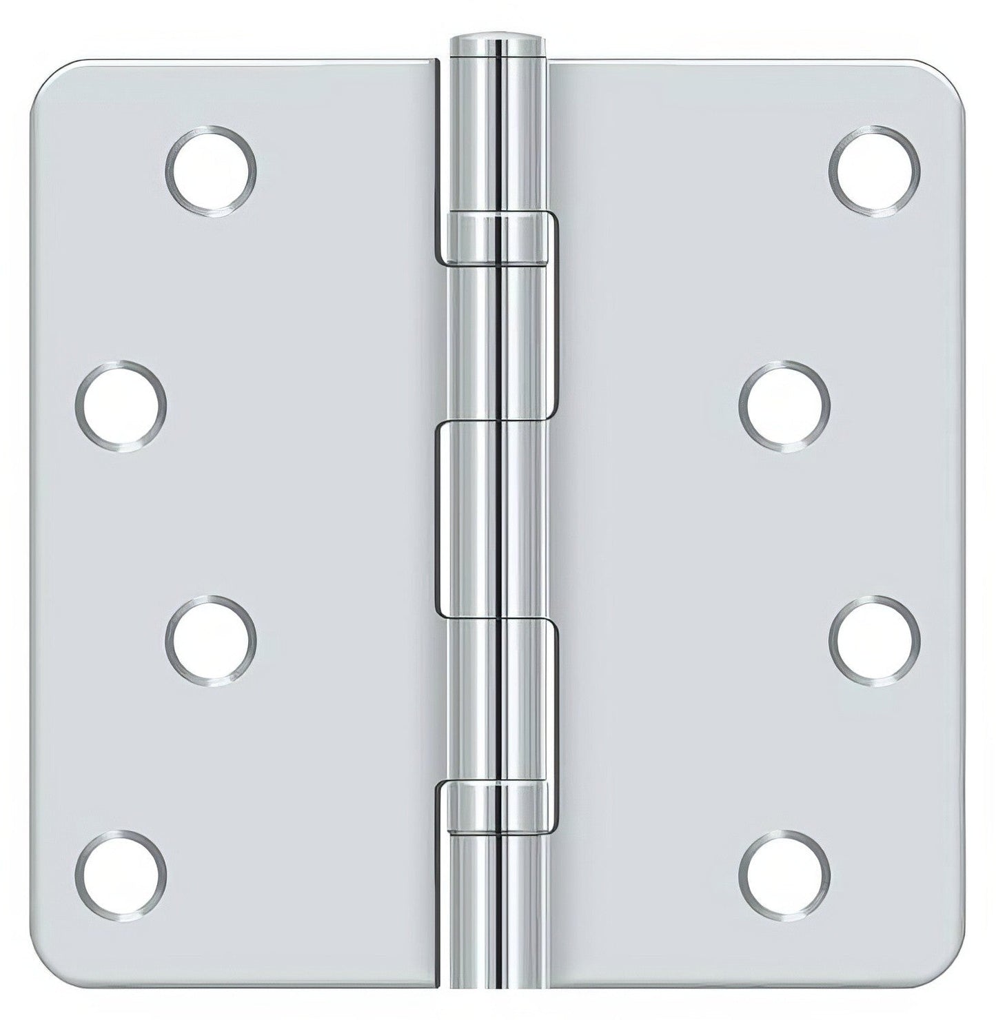 Deltana S44R4BB 4" x 4" Ball Bearing 1/4" Radius Corner Door Hinge - Pair