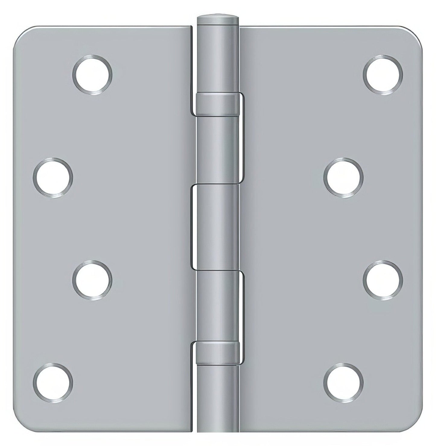 Deltana S44R4BB 4" x 4" Ball Bearing 1/4" Radius Corner Door Hinge - Pair