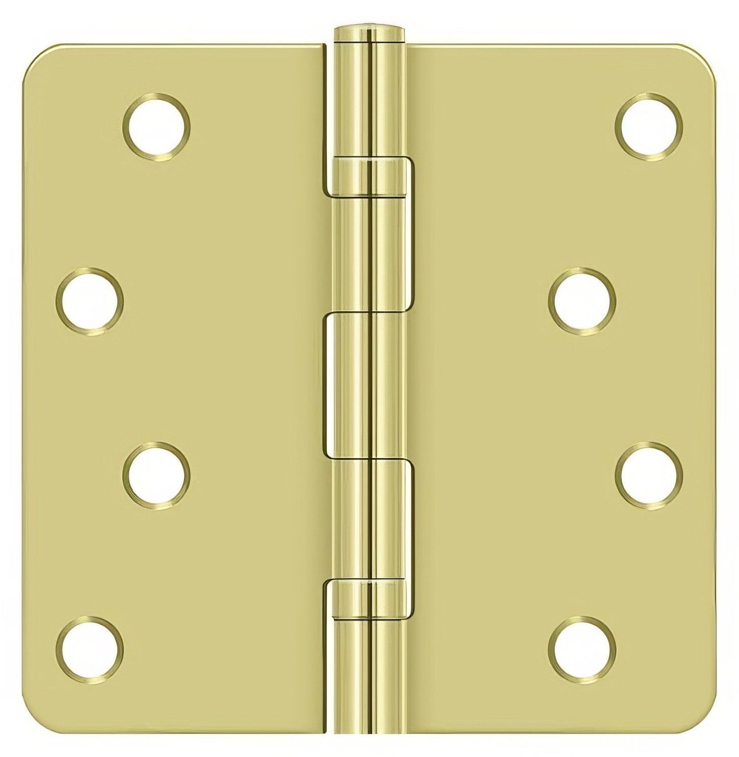 Deltana S44R4BB 4" x 4" Ball Bearing 1/4" Radius Corner Door Hinge - Pair