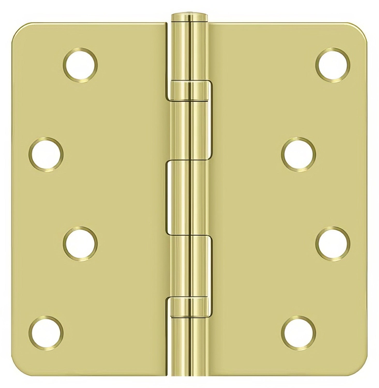 Deltana S44R4BB 4" x 4" Ball Bearing 1/4" Radius Corner Door Hinge - Pair