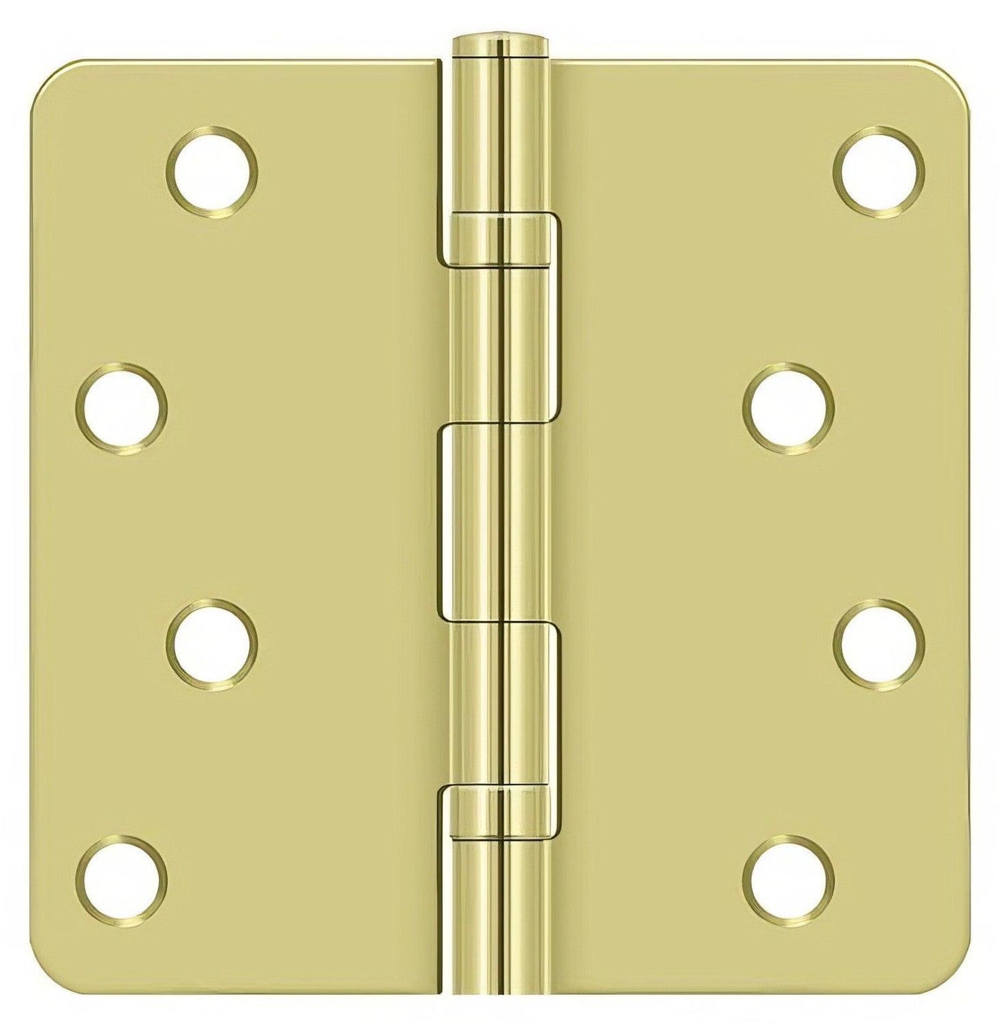 Deltana S44R4BB 4" x 4" Ball Bearing 1/4" Radius Corner Door Hinge - Pair