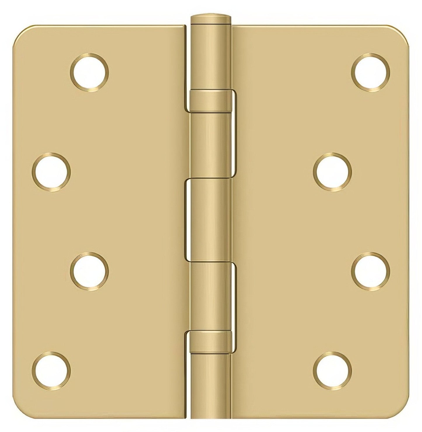 Deltana S44R4BB 4" x 4" Ball Bearing 1/4" Radius Corner Door Hinge - Pair