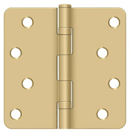 Deltana S44R4BB 4" x 4" Ball Bearing 1/4" Radius Corner Door Hinge - Pair