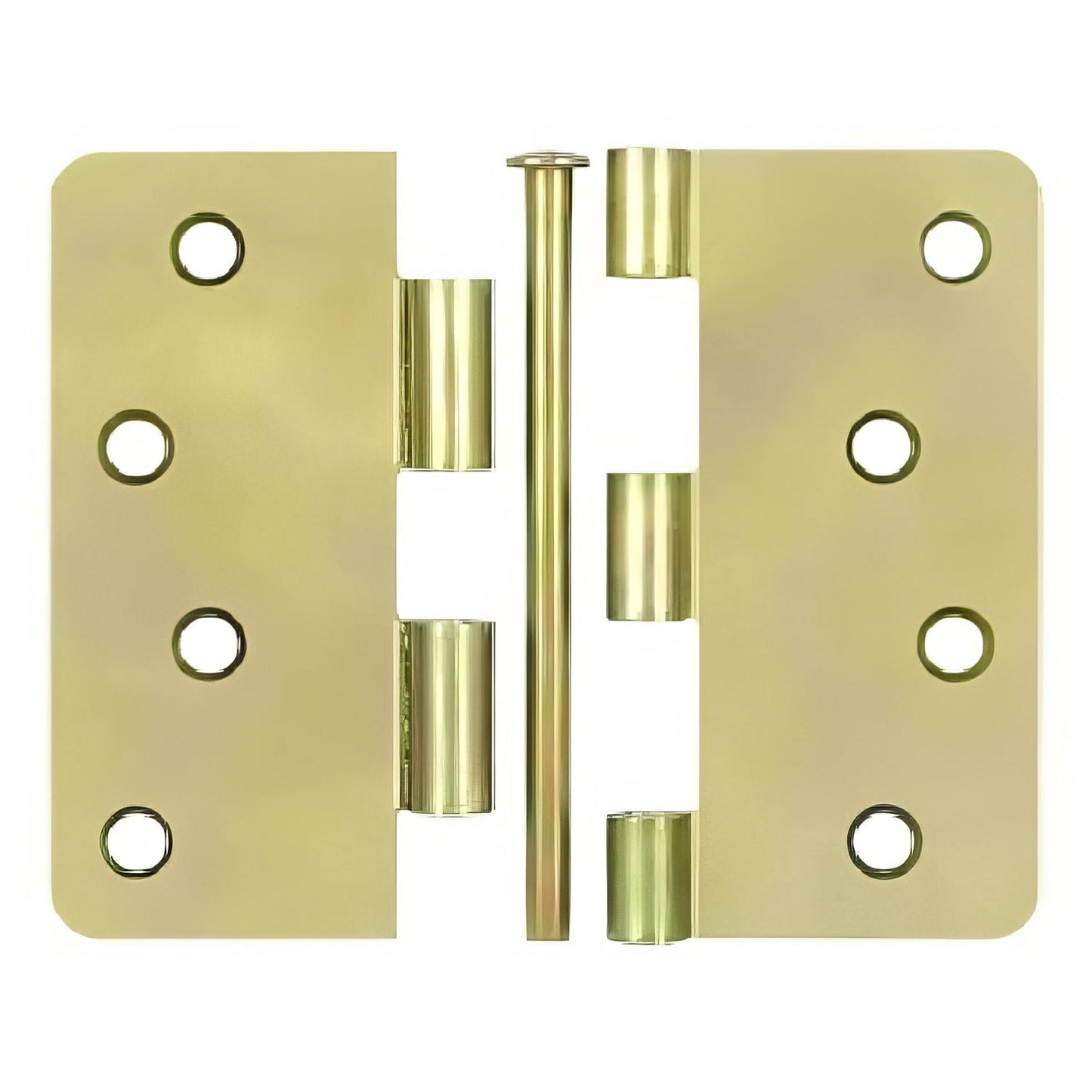 Deltana S44R4BK2D-UN 4" x 4" x 1/4" Radius Steel Door Hinge