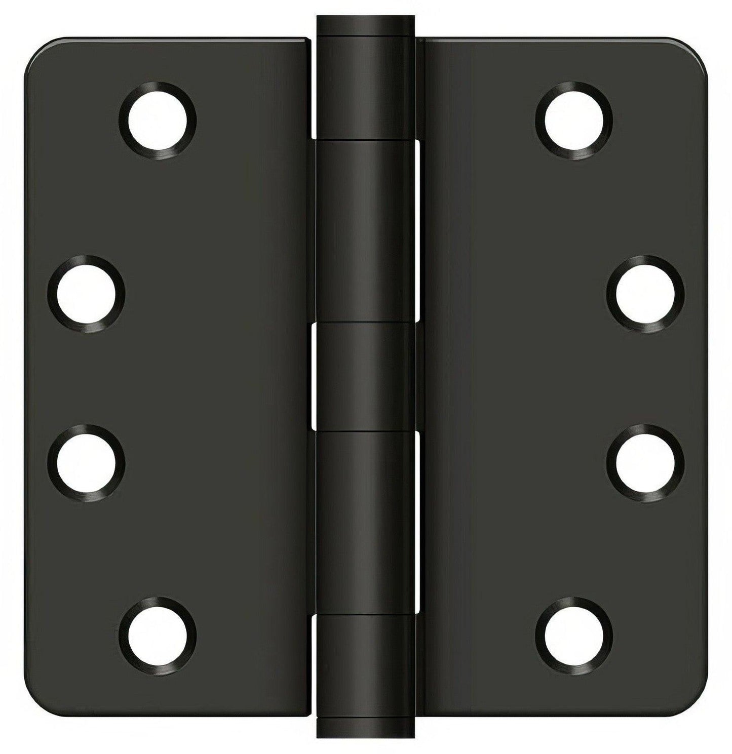 Deltana S44R4HD 4" x 4" Plain Bearing 1/4" Radius Corner Door Hinge - Pair