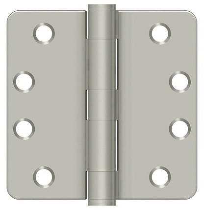 Deltana S44R4HD 4" x 4" Plain Bearing 1/4" Radius Corner Door Hinge - Pair