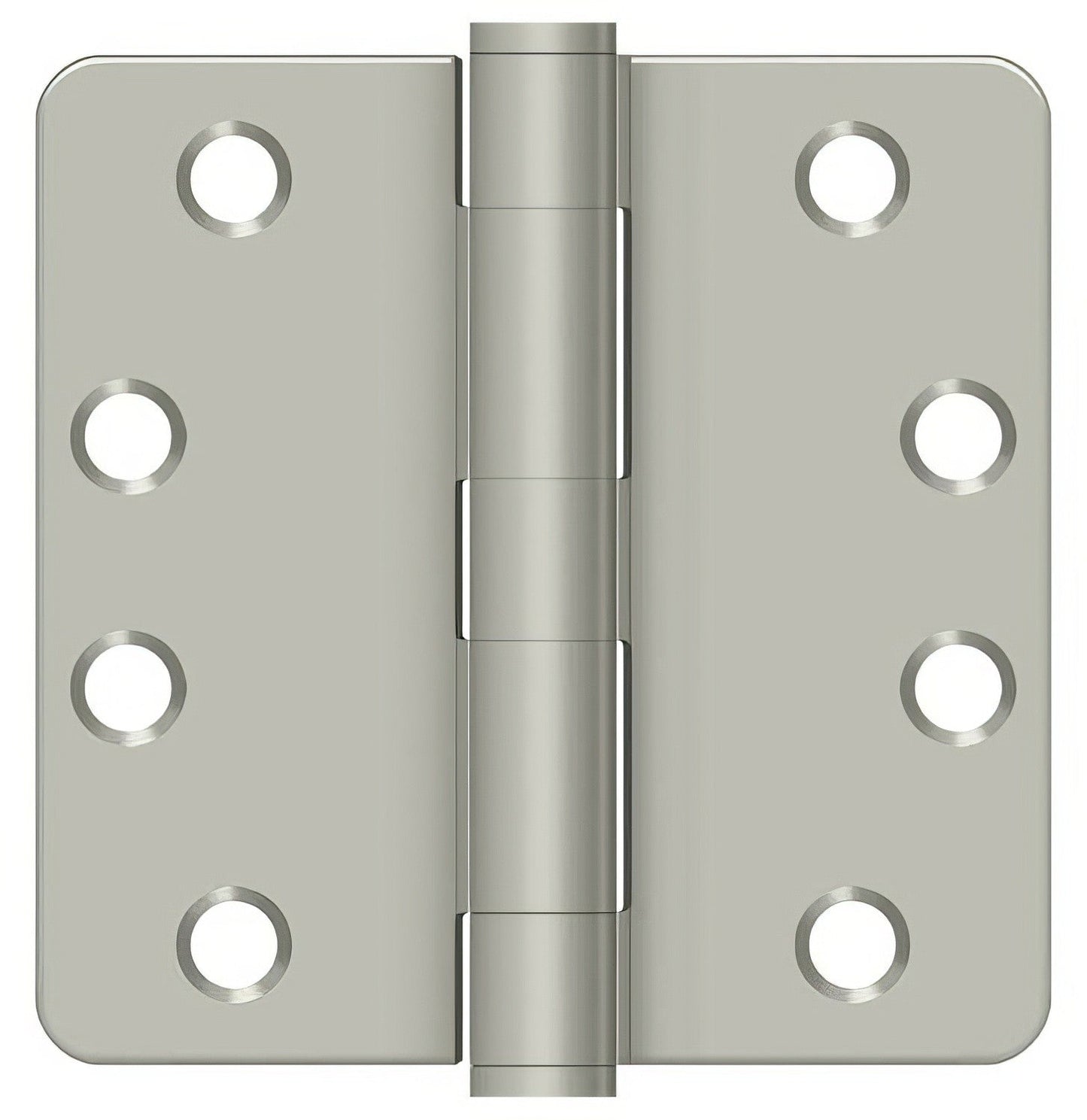 Deltana S44R4HD 4" x 4" Plain Bearing 1/4" Radius Corner Door Hinge - Pair