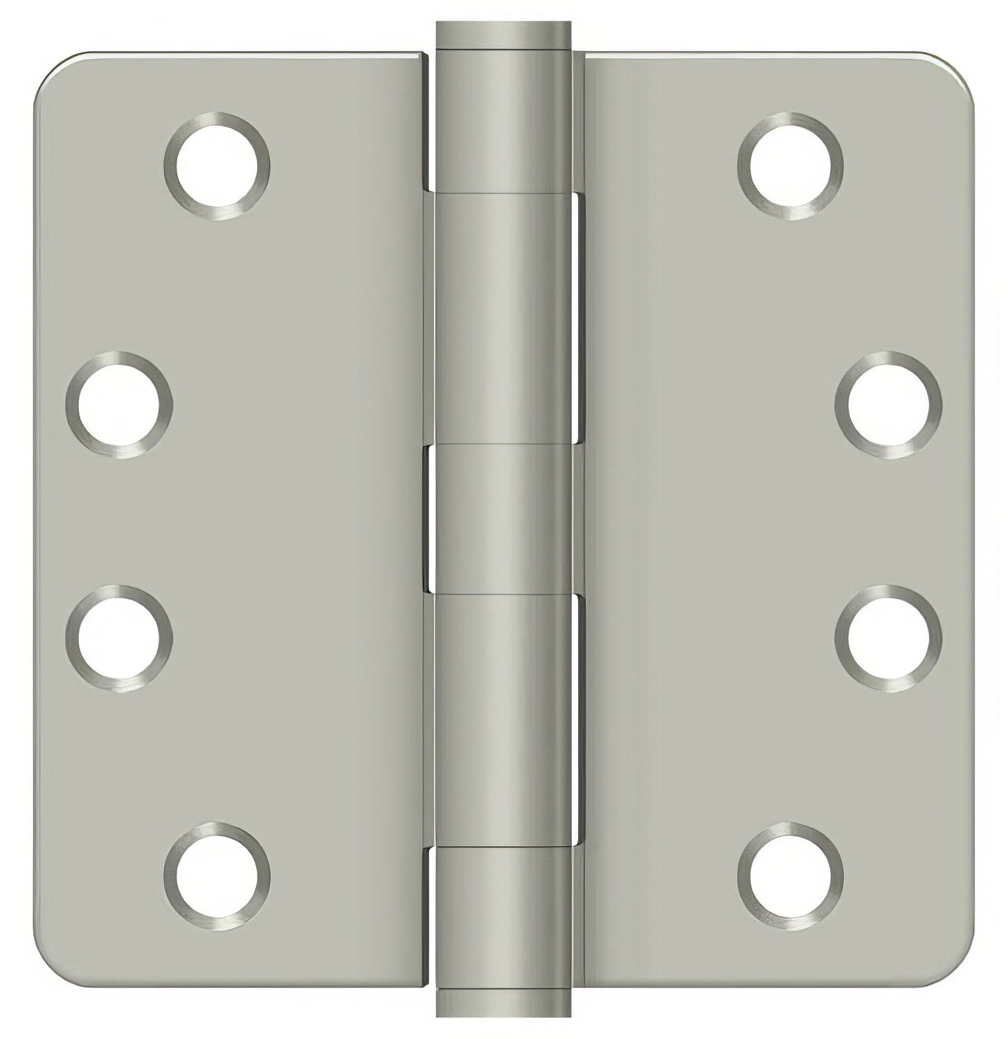 Deltana S44R4HD 4" x 4" Plain Bearing 1/4" Radius Corner Door Hinge - Pair