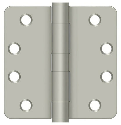 Deltana S44R4HD 4" x 4" Plain Bearing 1/4" Radius Corner Door Hinge - Pair