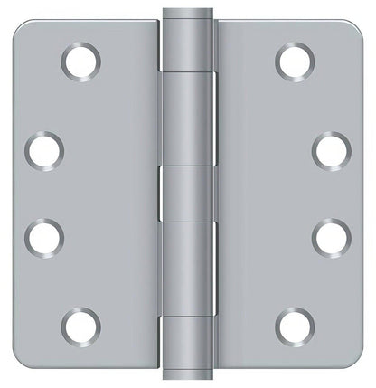 Deltana S44R4HD 4" x 4" Plain Bearing 1/4" Radius Corner Door Hinge - Pair
