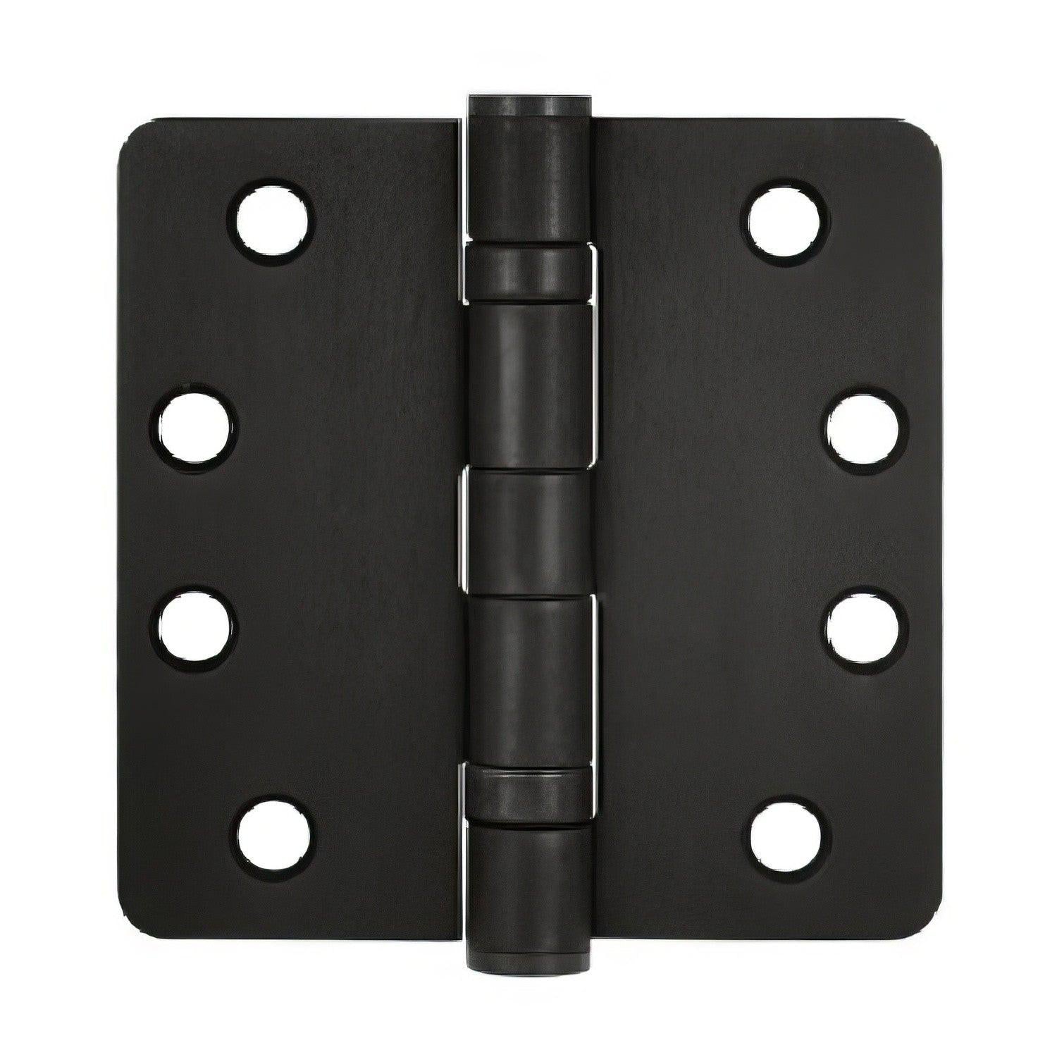 Deltana S44R4HDB 4" x 4" Ball Bearing 1/4" Radius Corner Door Hinge - Pair