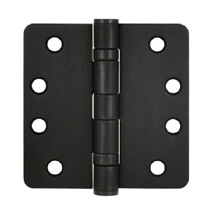 Deltana S44R4HDB 4" x 4" Ball Bearing 1/4" Radius Corner Door Hinge - Pair