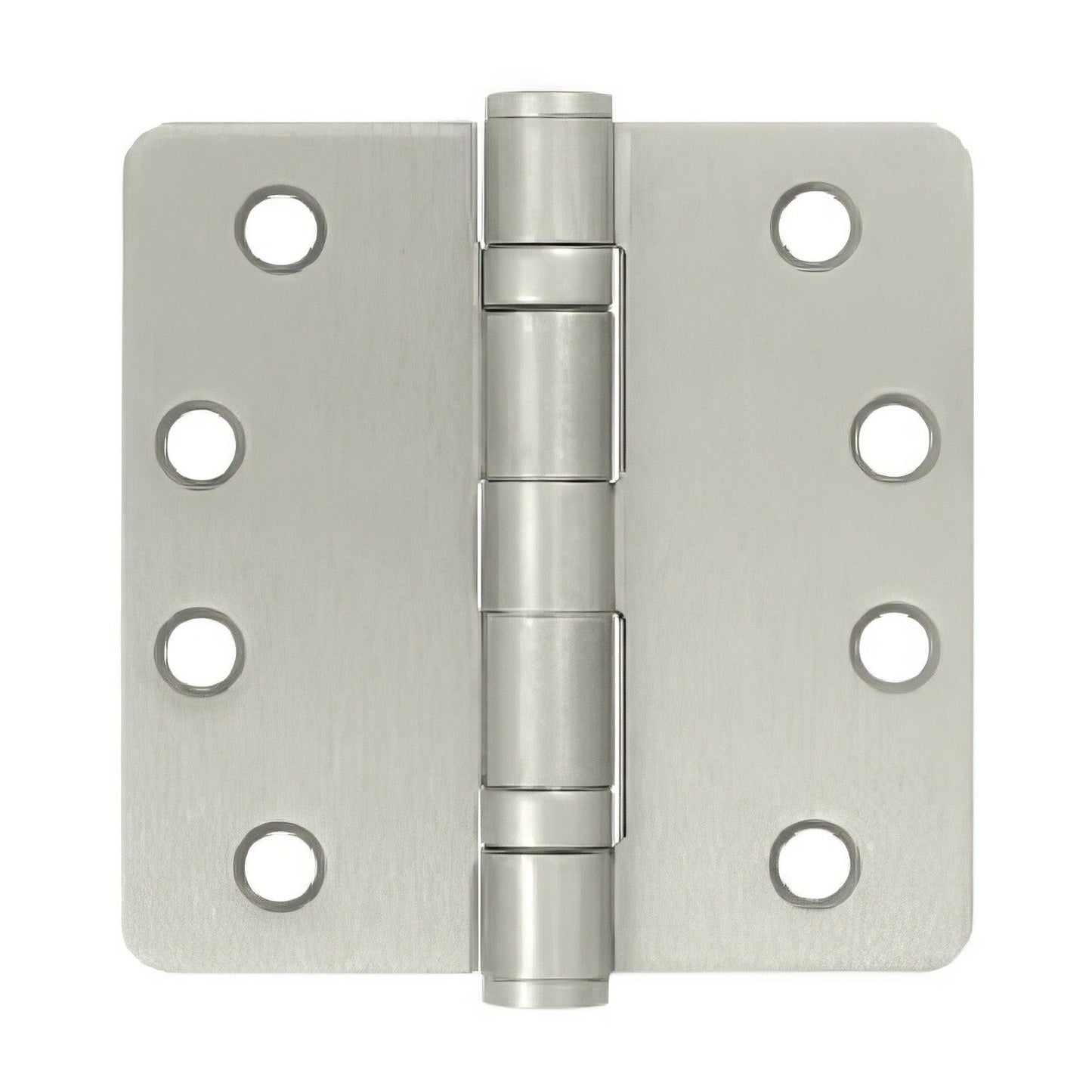 Deltana S44R4HDB 4" x 4" Ball Bearing 1/4" Radius Corner Door Hinge - Pair.