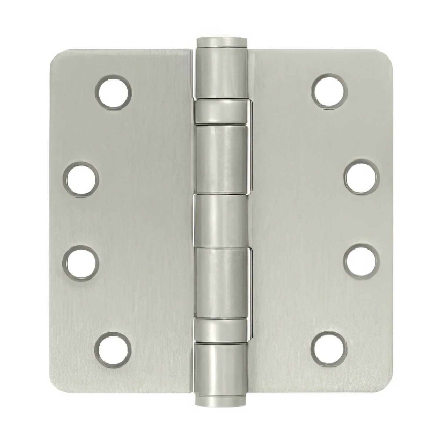 Deltana S44R4HDB 4" x 4" Ball Bearing 1/4" Radius Corner Door Hinge - Pair.