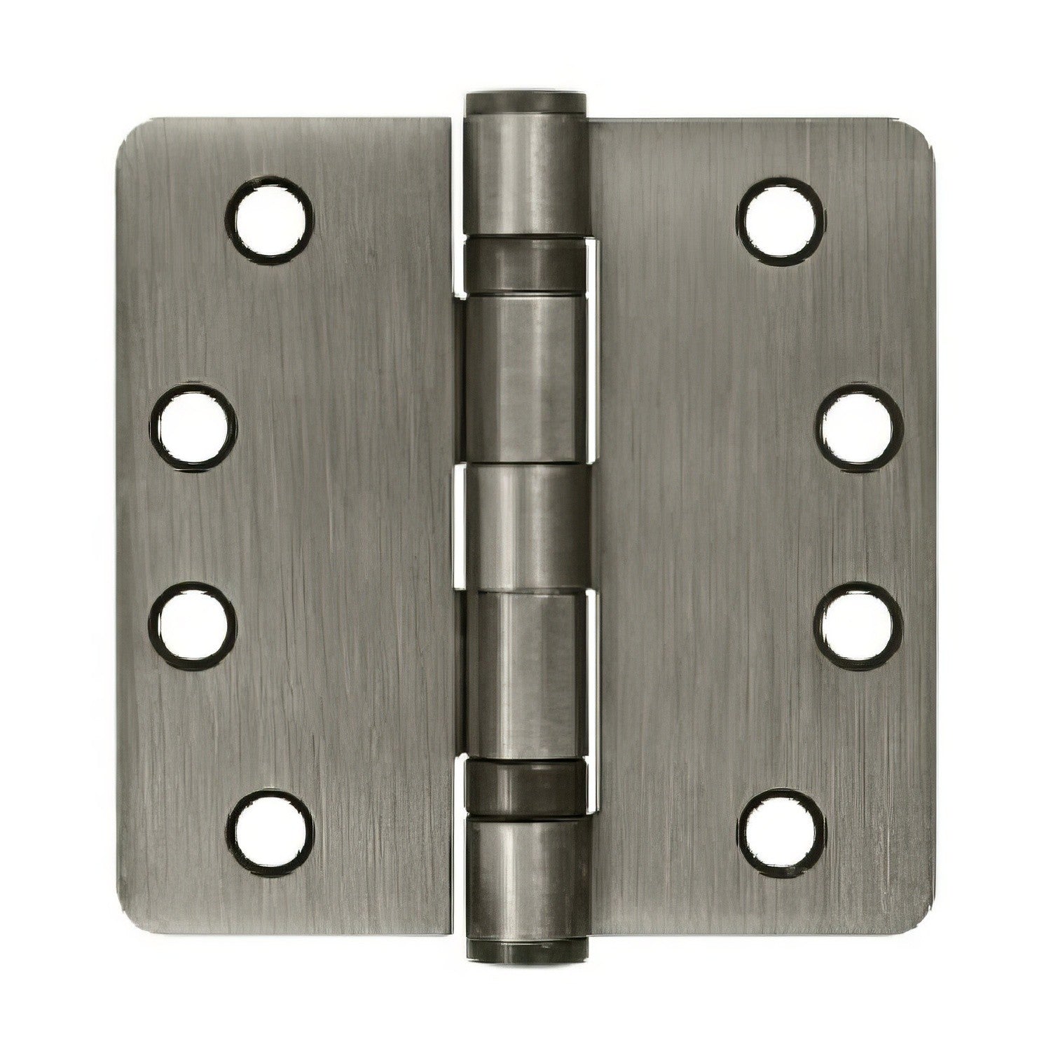 Deltana S44R4HDB 4" x 4" Ball Bearing 1/4" Radius Corner Door Hinge - Pair.