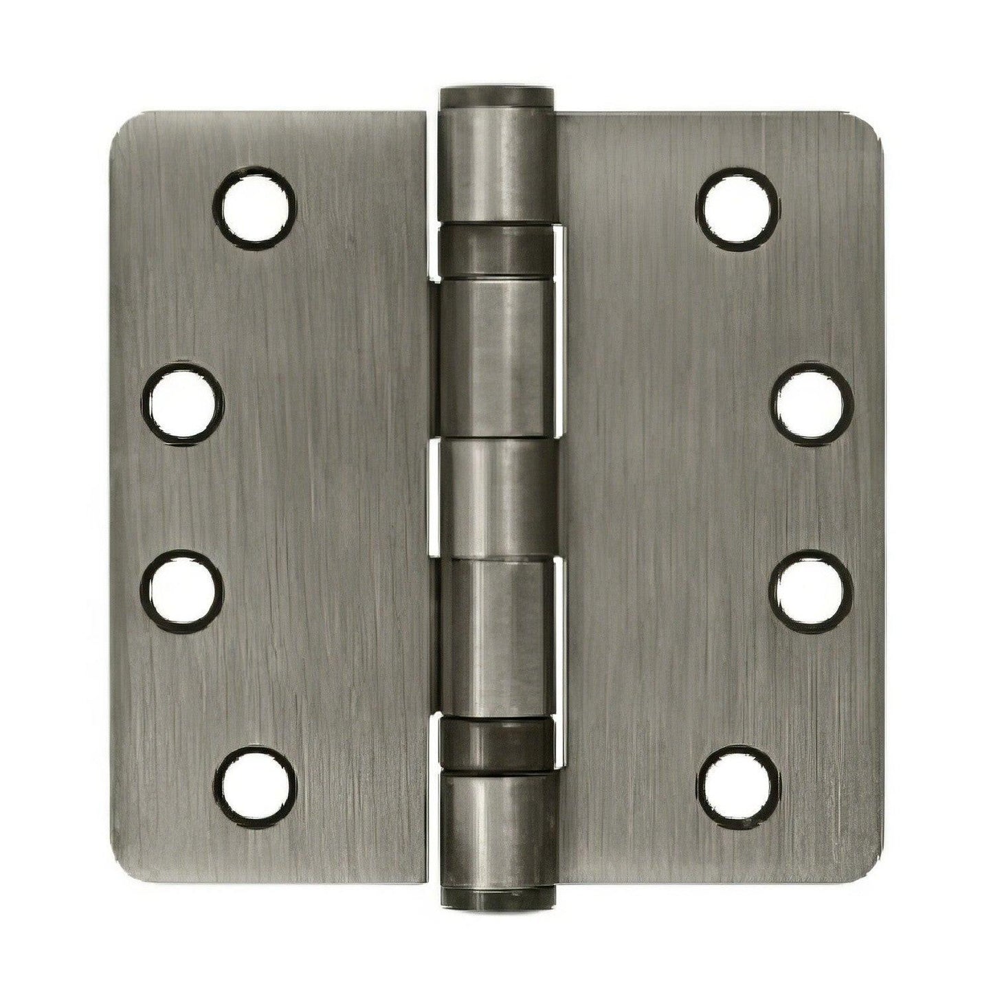 Deltana S44R4HDB 4" x 4" Ball Bearing 1/4" Radius Corner Door Hinge - Pair