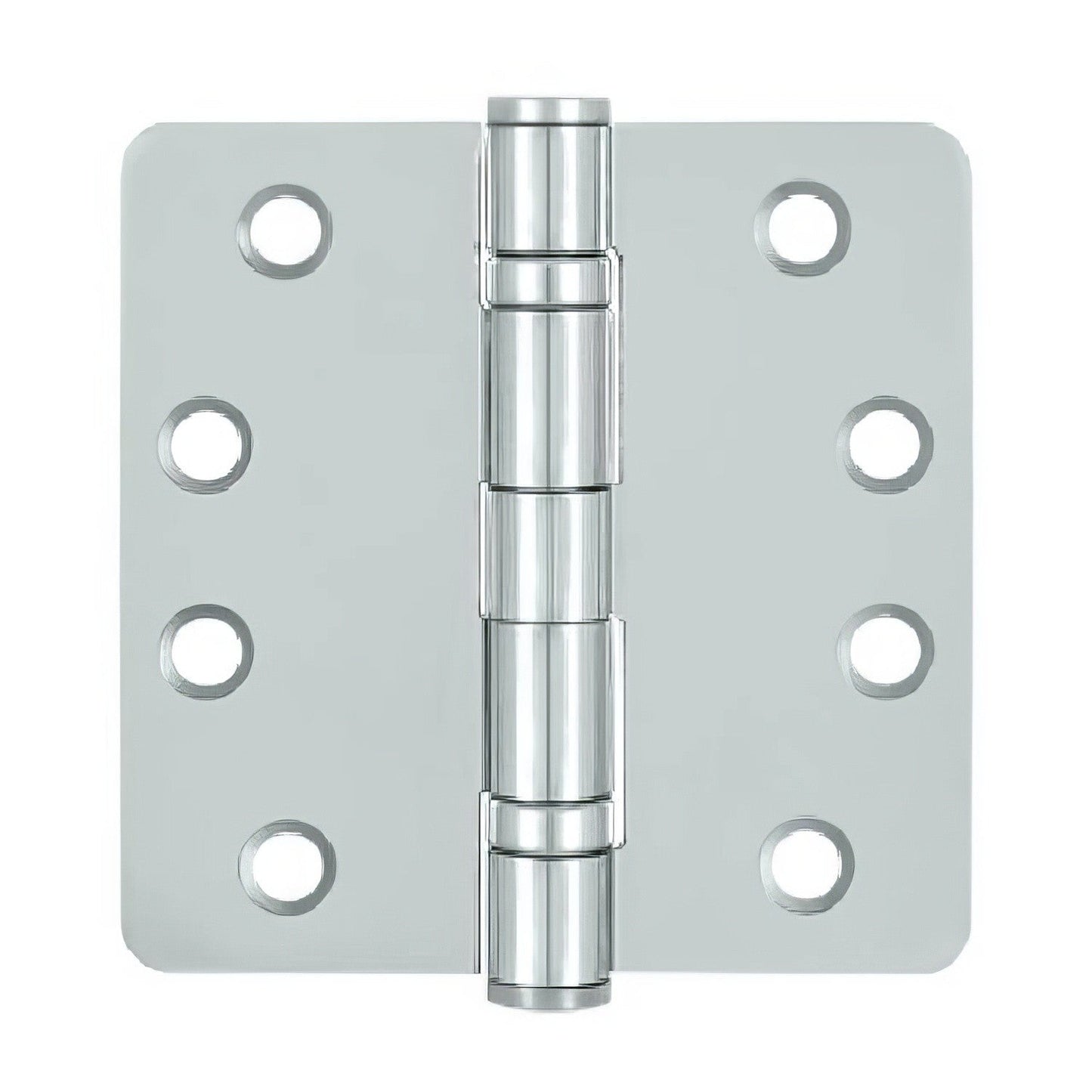 Deltana S44R4HDB 4" x 4" Ball Bearing 1/4" Radius Corner Door Hinge - Pair.