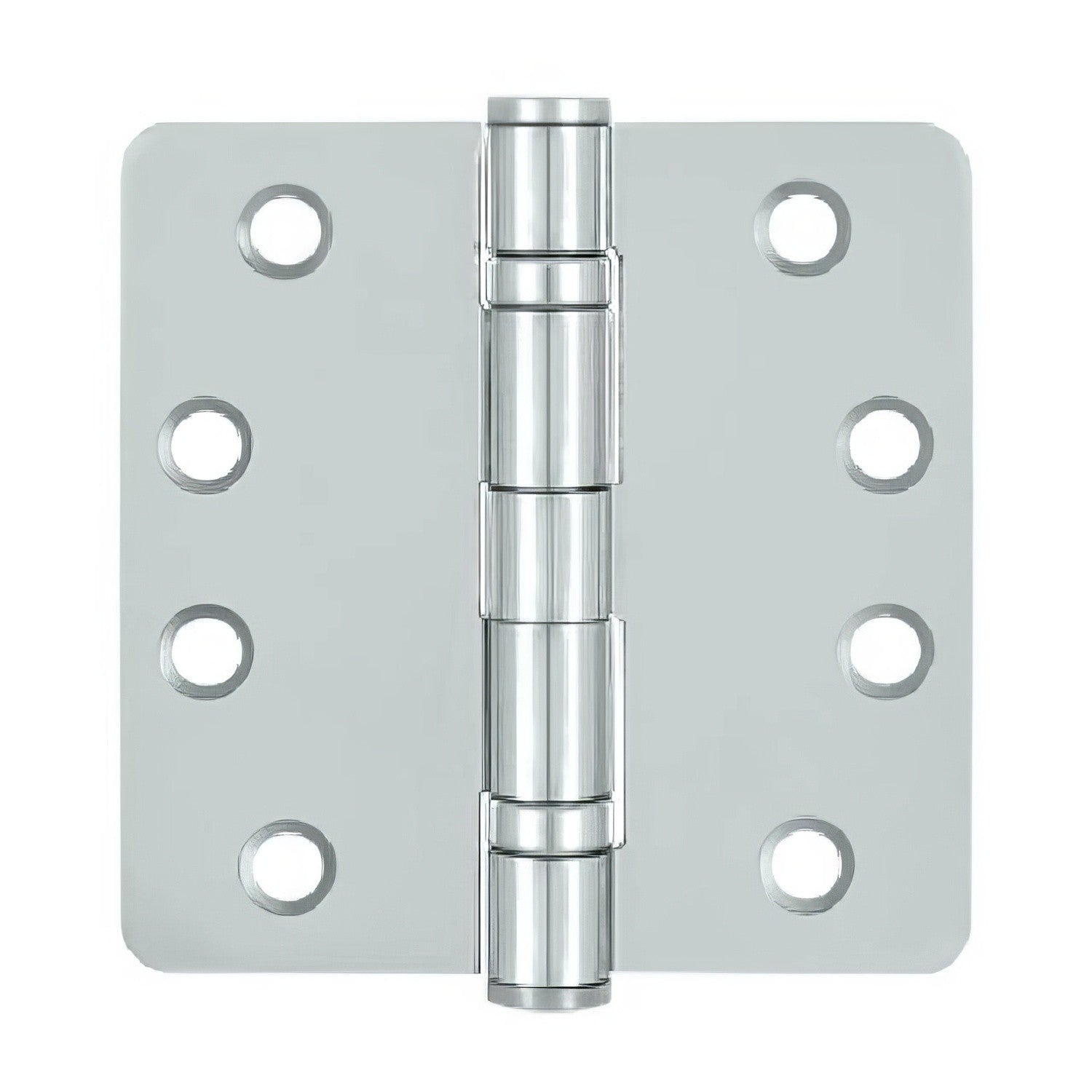 Deltana S44R4HDB 4" x 4" Ball Bearing 1/4" Radius Corner Door Hinge - Pair.