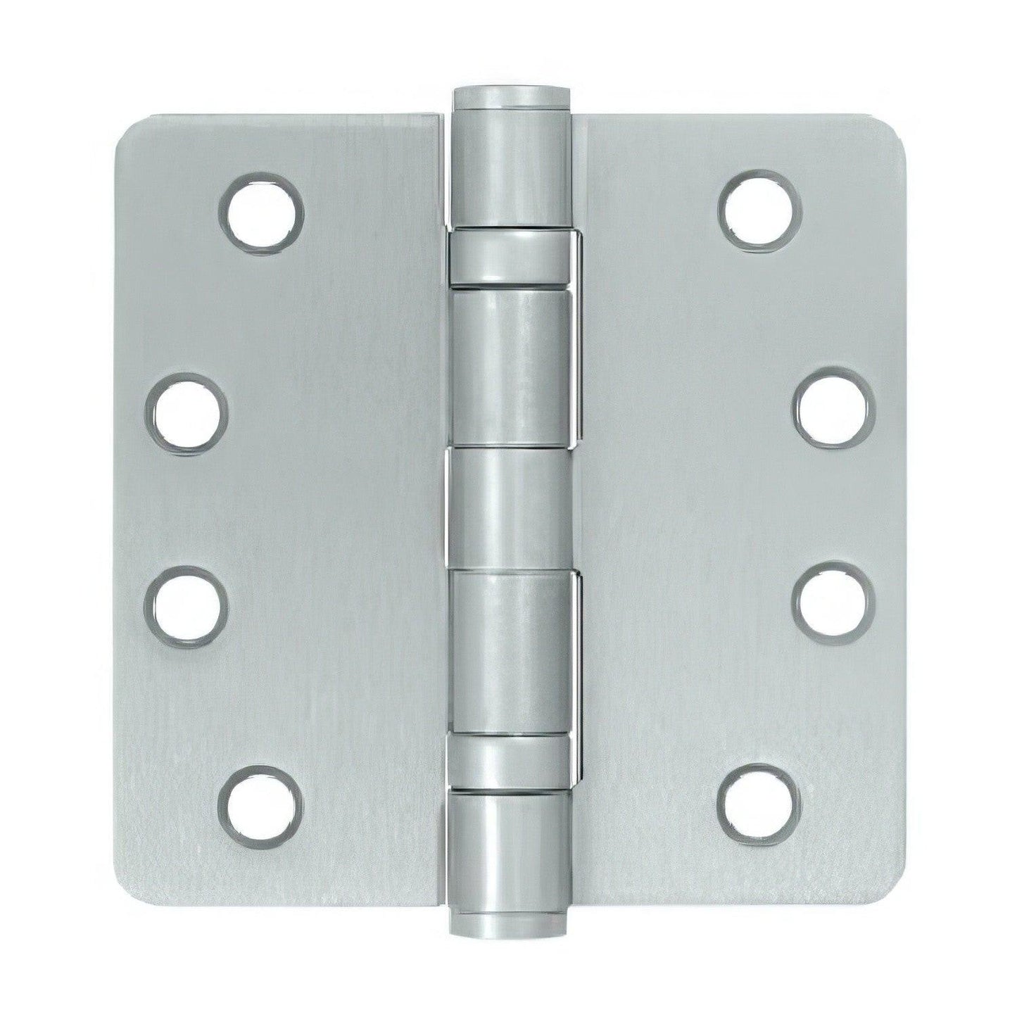 Deltana S44R4HDB 4" x 4" Ball Bearing 1/4" Radius Corner Door Hinge - Pair