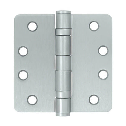 Deltana S44R4HDB 4" x 4" Ball Bearing 1/4" Radius Corner Door Hinge - Pair