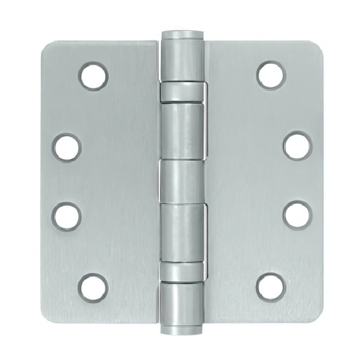 Deltana S44R4HDB 4" x 4" Ball Bearing 1/4" Radius Corner Door Hinge - Pair.
