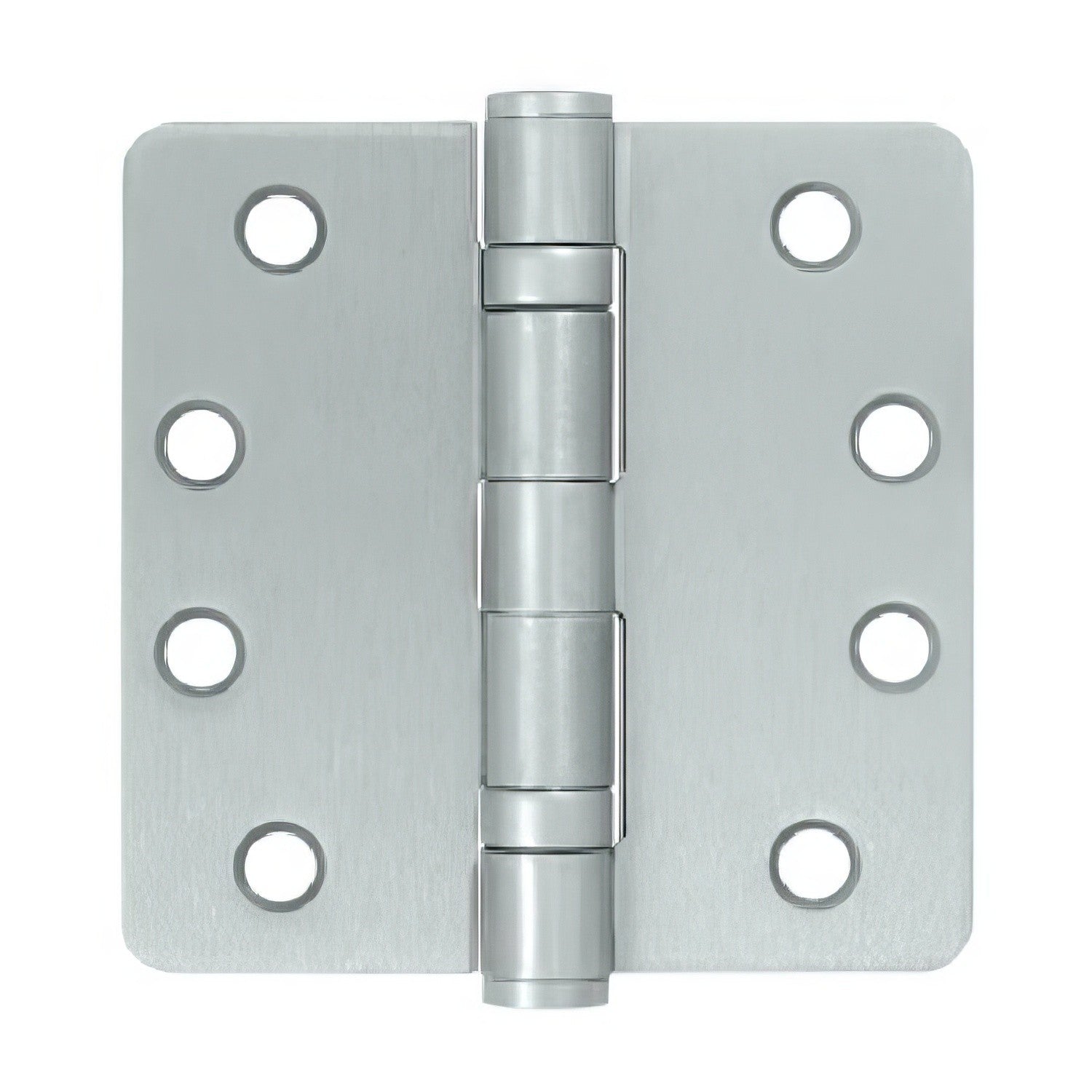 Deltana S44R4HDB 4" x 4" Ball Bearing 1/4" Radius Corner Door Hinge - Pair.