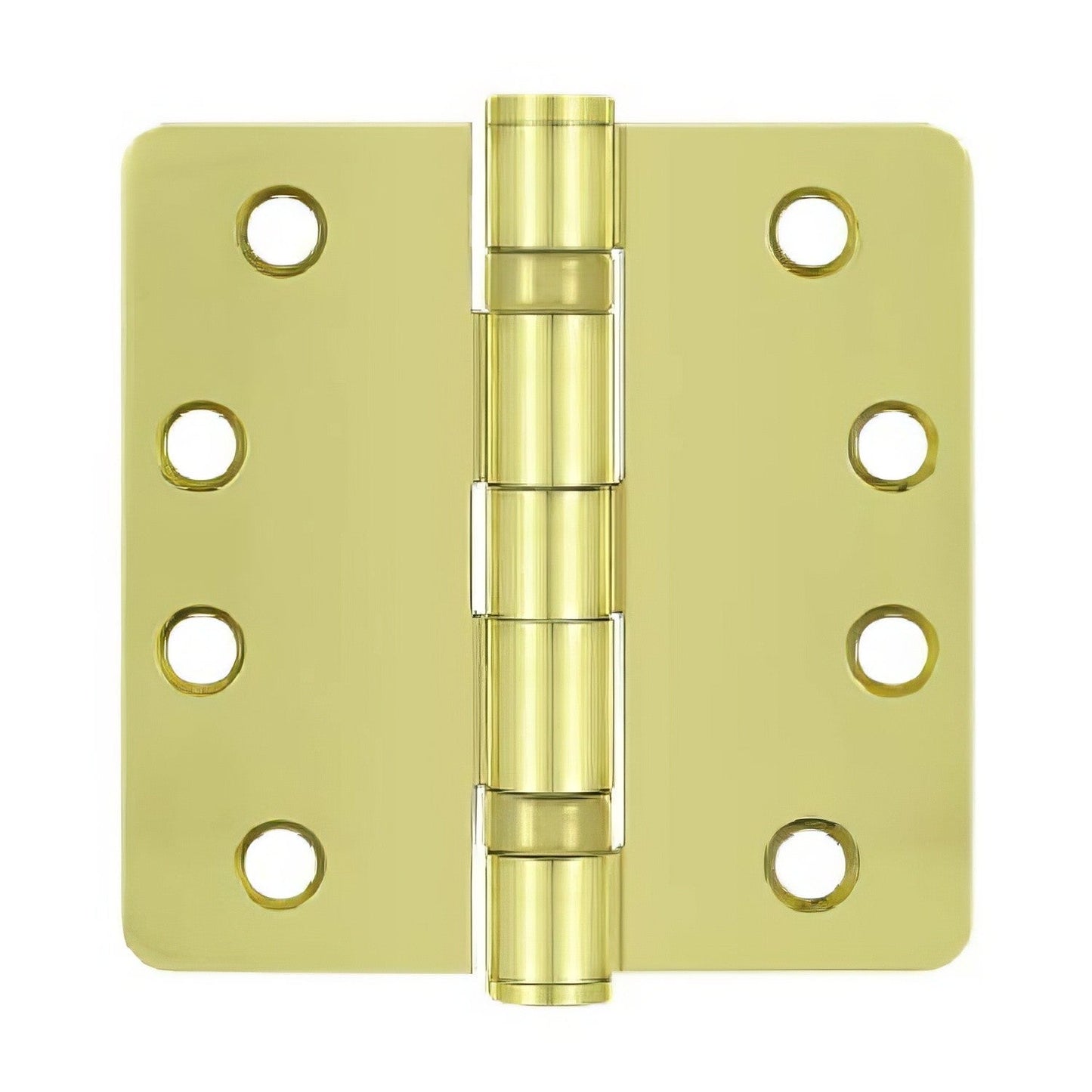 Deltana S44R4HDB 4" x 4" Ball Bearing 1/4" Radius Corner Door Hinge - Pair.