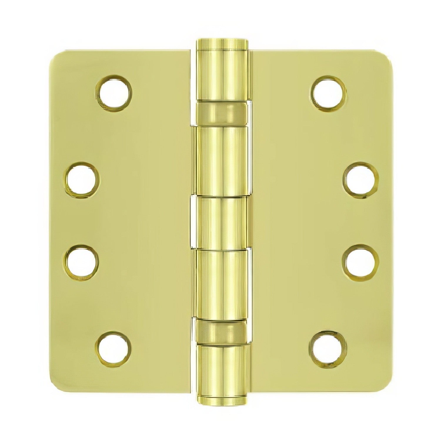 Deltana S44R4HDB 4" x 4" Ball Bearing 1/4" Radius Corner Door Hinge - Pair.