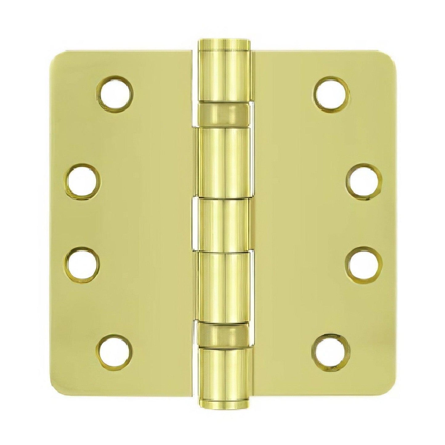 Deltana S44R4HDB 4" x 4" Ball Bearing 1/4" Radius Corner Door Hinge - Pair