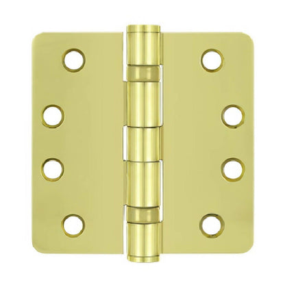 Deltana S44R4HDB 4" x 4" Ball Bearing 1/4" Radius Corner Door Hinge - Pair