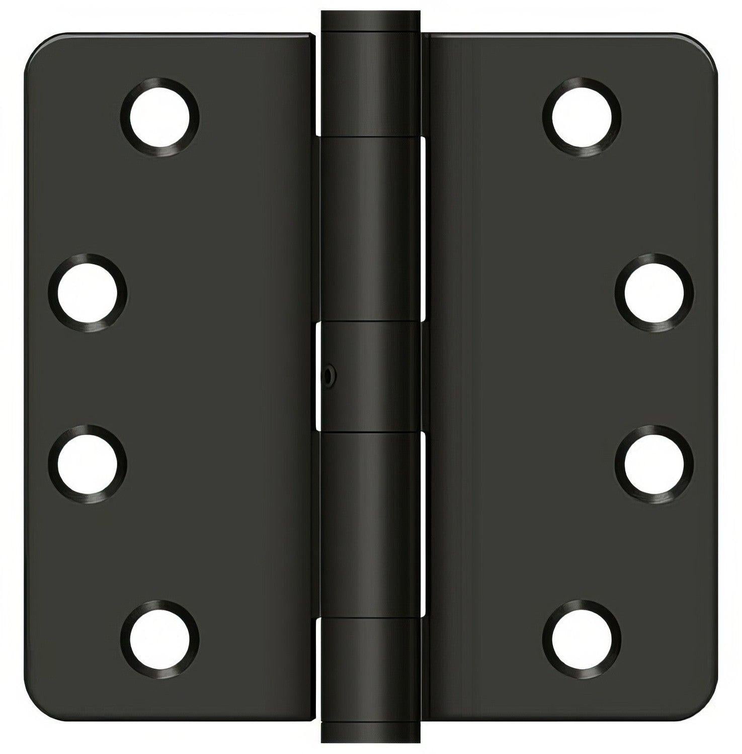Deltana S44R4HDN 4" x 4" x 1/4" HD Radius Steel Door Hinge