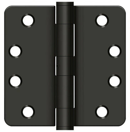 Deltana S44R4HDN 4" x 4" x 1/4" HD Radius Steel Door Hinge