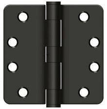 Deltana S44R4HDN 4" x 4" x 1/4" HD Radius Steel Door Hinge